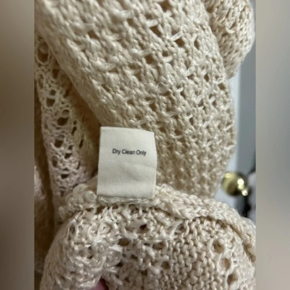 Sweet Journey Women’s Cream Cardigan Size Small Fringe‎ Boho - Picture 7 of 9